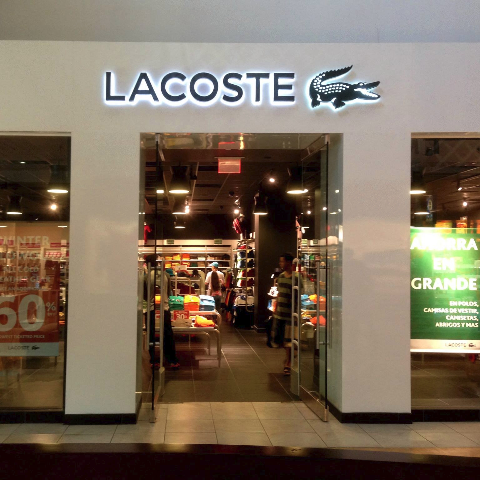 Lacoste signage and posters roll out