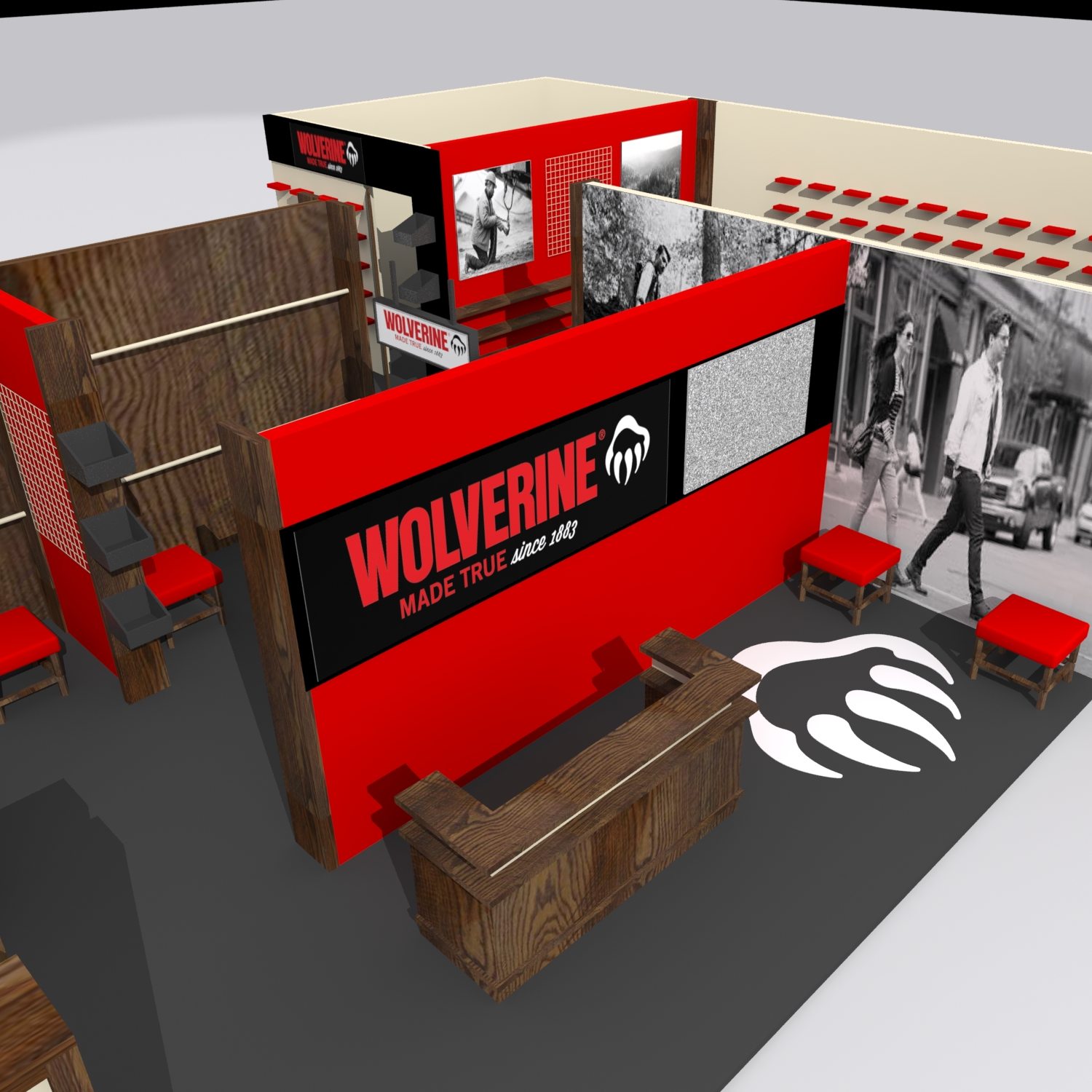 wolwerine booth design